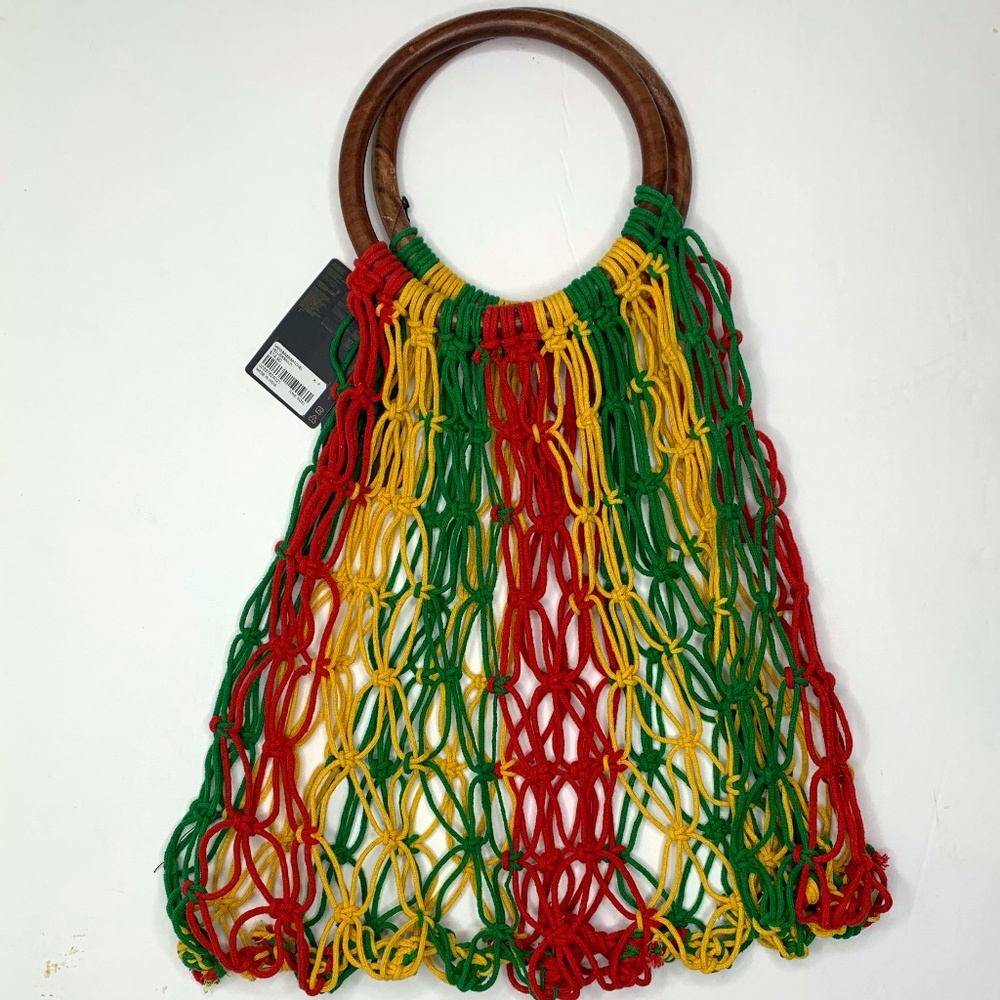 NEW Forever 21 | Red, Green and Yellow Knit Purse